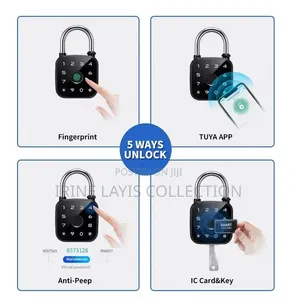 Smart Figerprint and Password Padlock With a Fingerprint Sensor