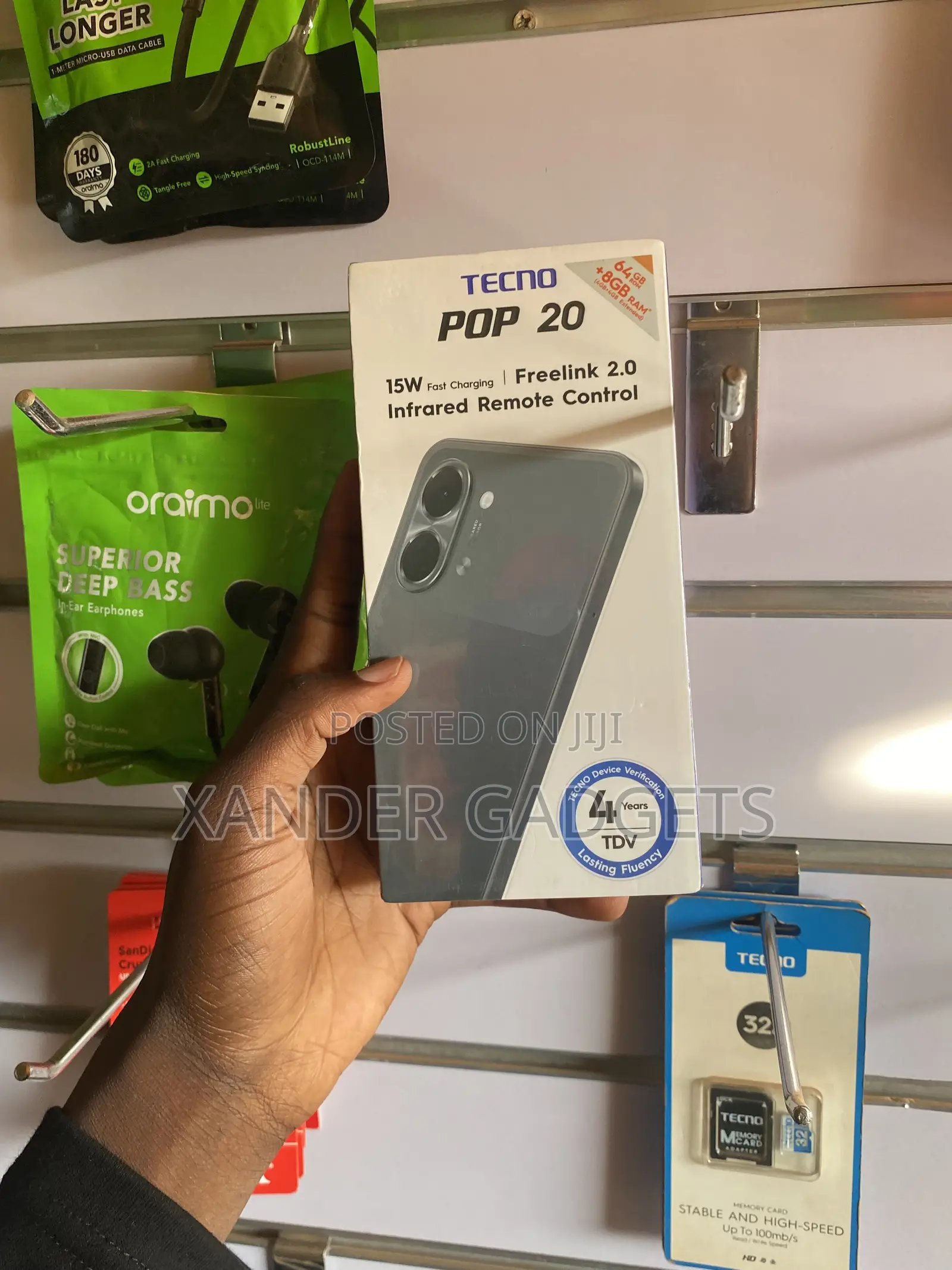 New Tecno Pop 20 128 GB Black