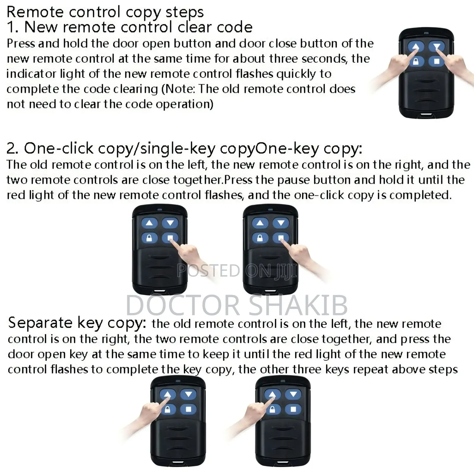 Aoweixun AWX-9002 Universal Fixed-Code Remote Control