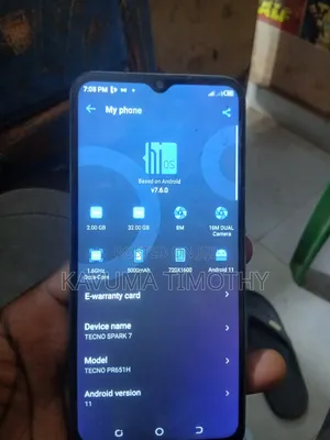Tecno Spark 7 32 GB Blue