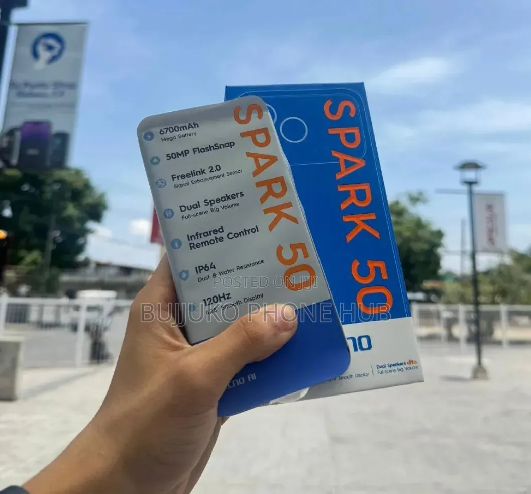 New Tecno Spark 50 128 GB Blue
