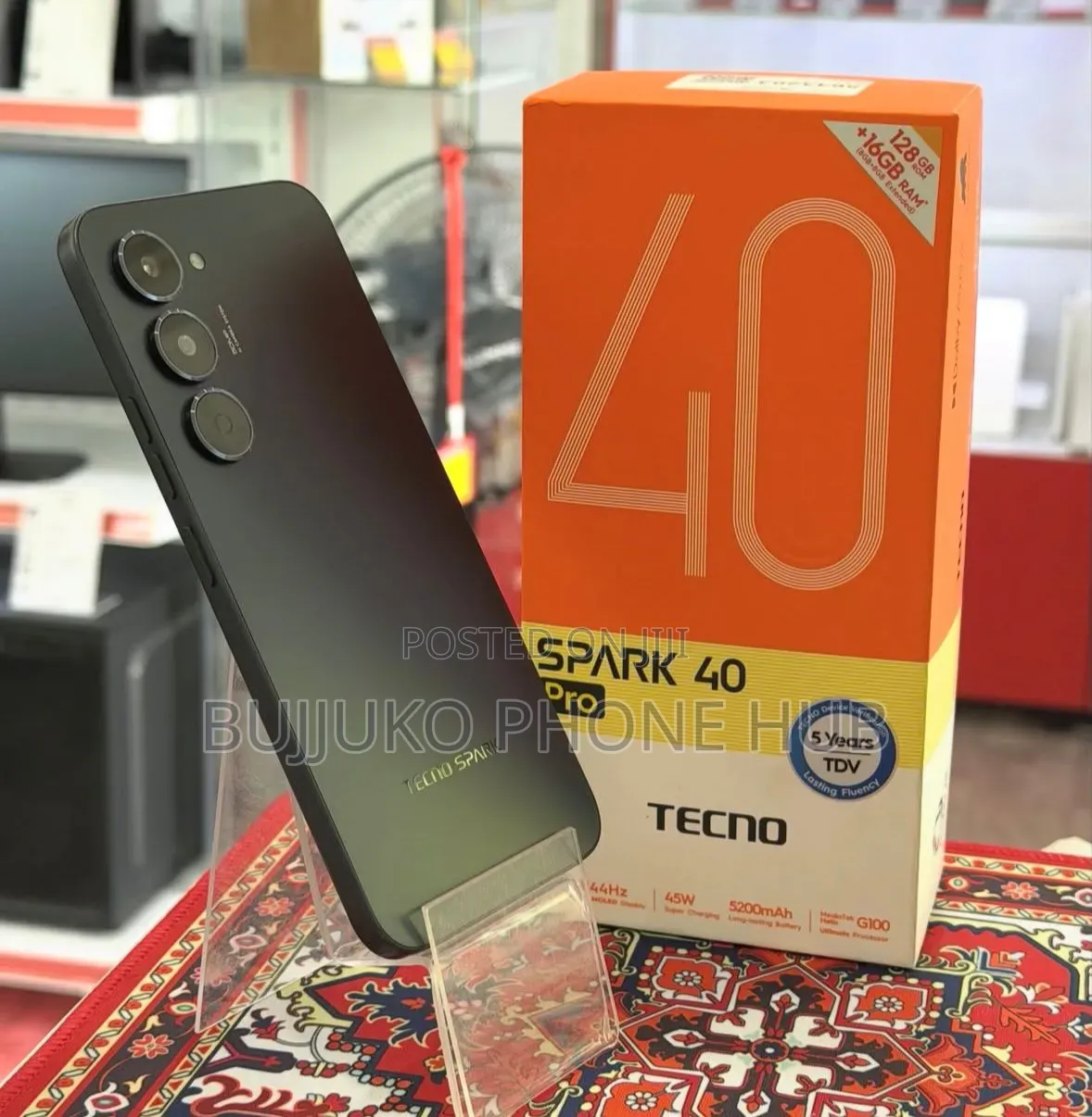 New Tecno Spark 40 Pro 256 GB Black