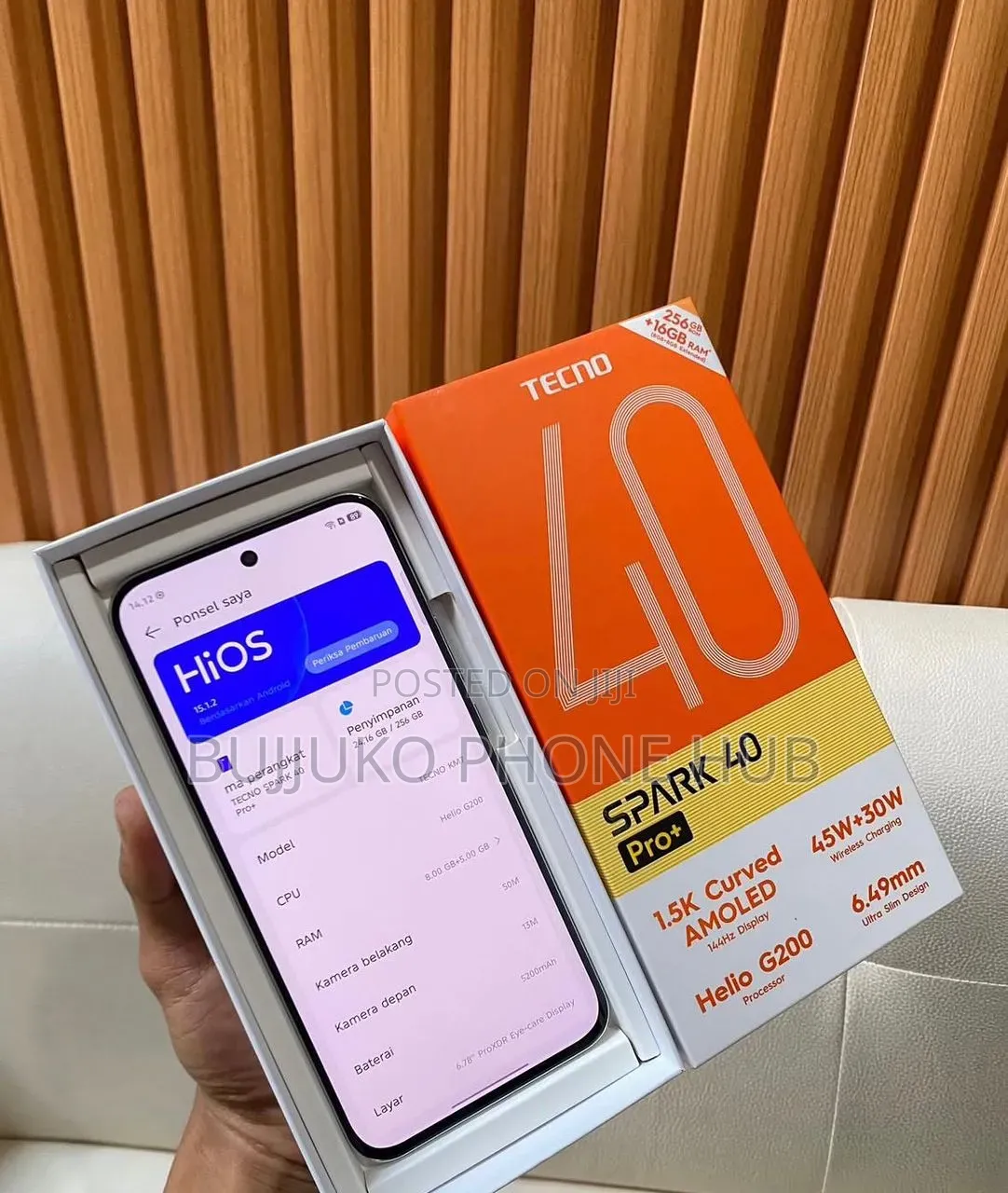 New Tecno Spark 40 Pro+ 256 GB White