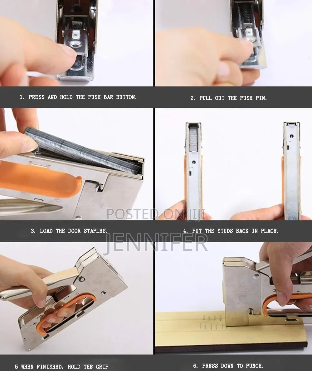 Heavy-Duty Manual Staple Gun Tacker