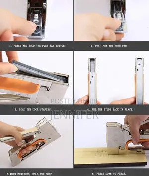 Heavy-Duty Manual Staple Gun Tacker