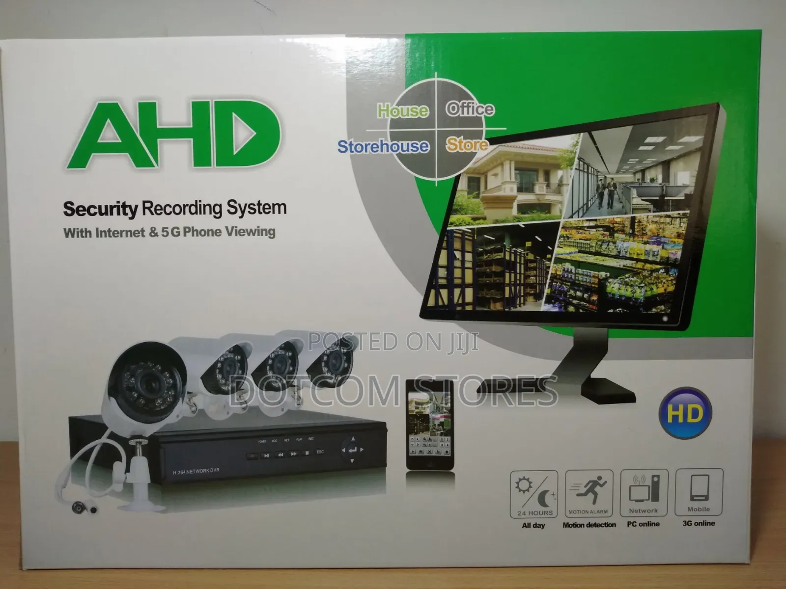 AHD 4-Channel HD Security Camera System Kit