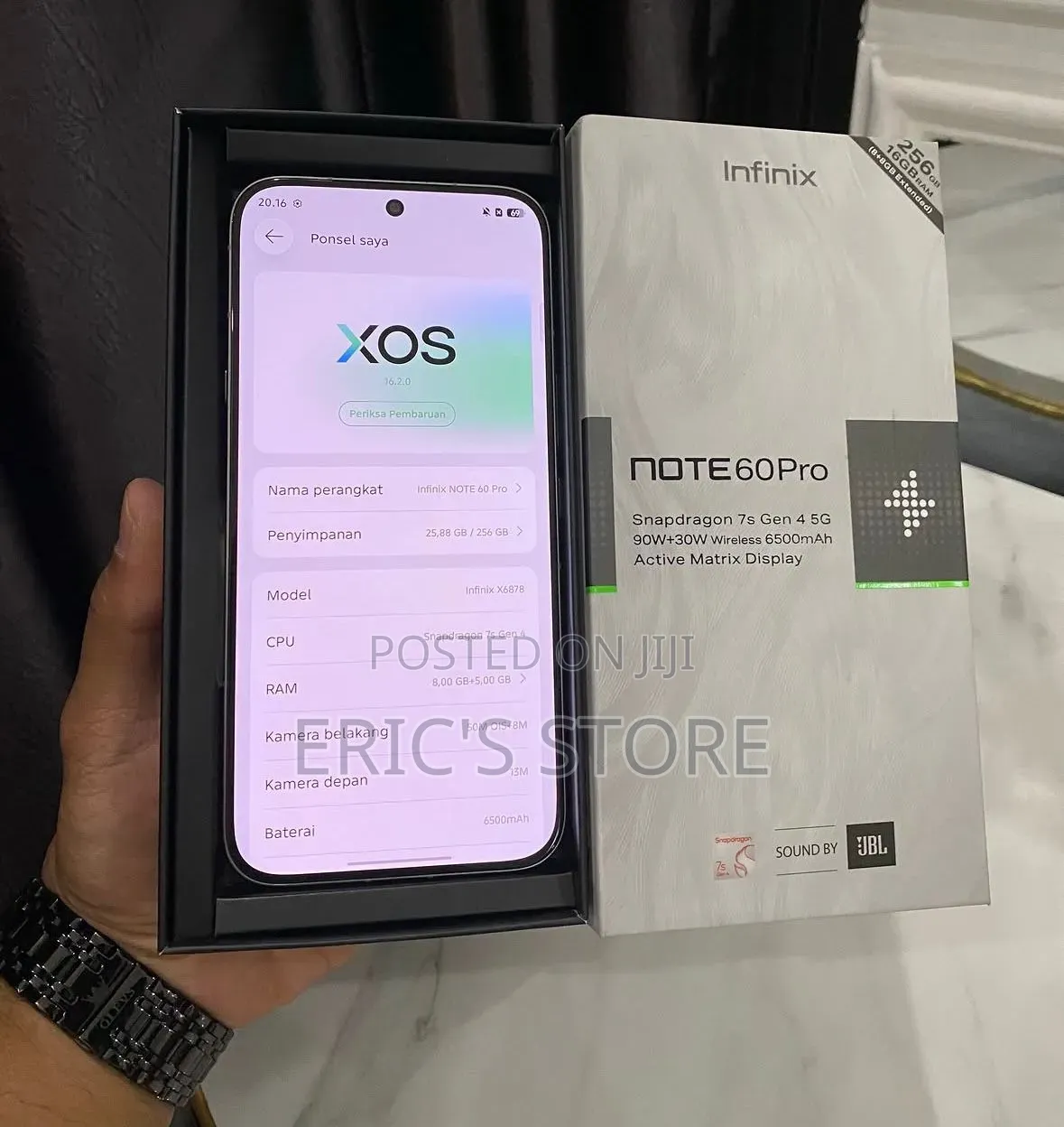 New Infinix Note 60 Pro 256 GB Gray