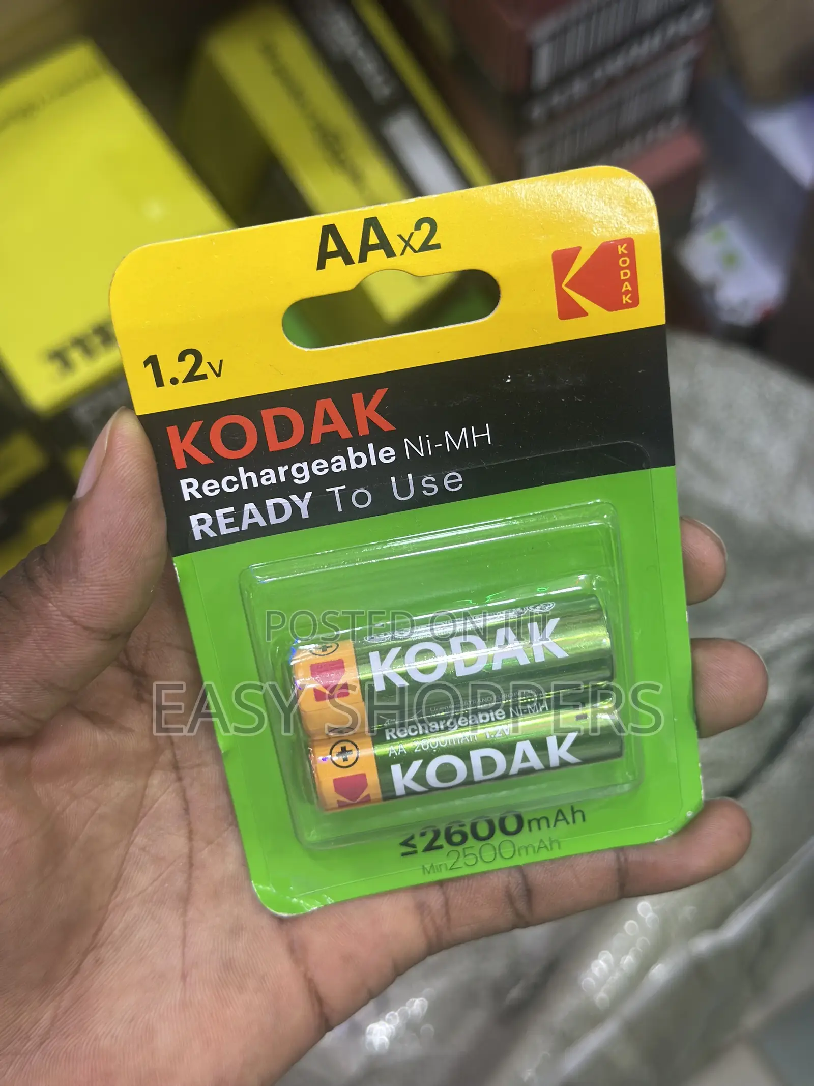 Kodak AA Rechargeable Ni-Mh Batteries 2600mAh.