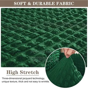 Green 3:1:1 Five Seater Elastic Sofa Cover