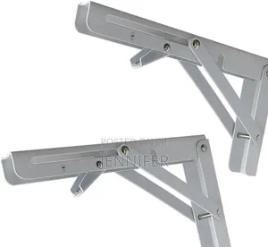 10" Heavy-Duty Metal Folding Shelf Brackets a Pair