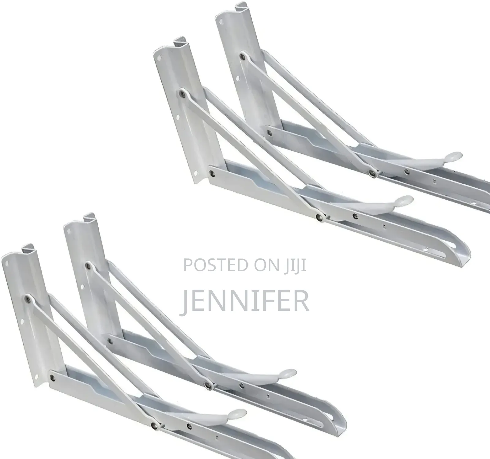 10" Heavy-Duty Metal Folding Shelf Brackets a Pair