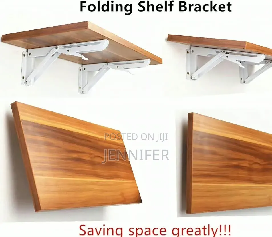 10" Heavy-Duty Metal Folding Shelf Brackets a Pair