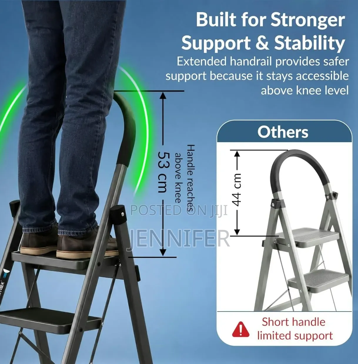 6 Steps Foldable Ladder With Anti-Skid Wide Steps