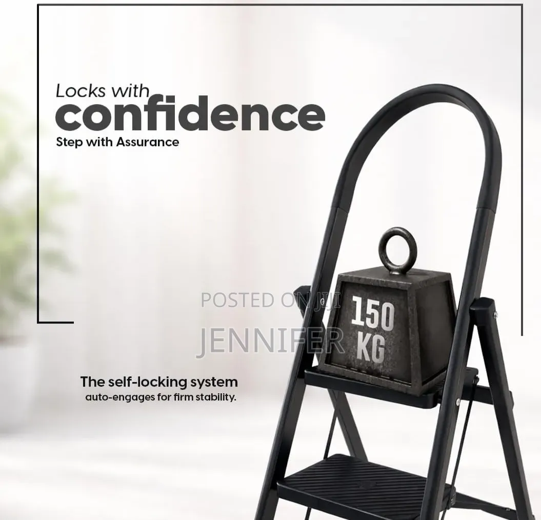 6 Steps Foldable Ladder With Anti-Skid Wide Steps