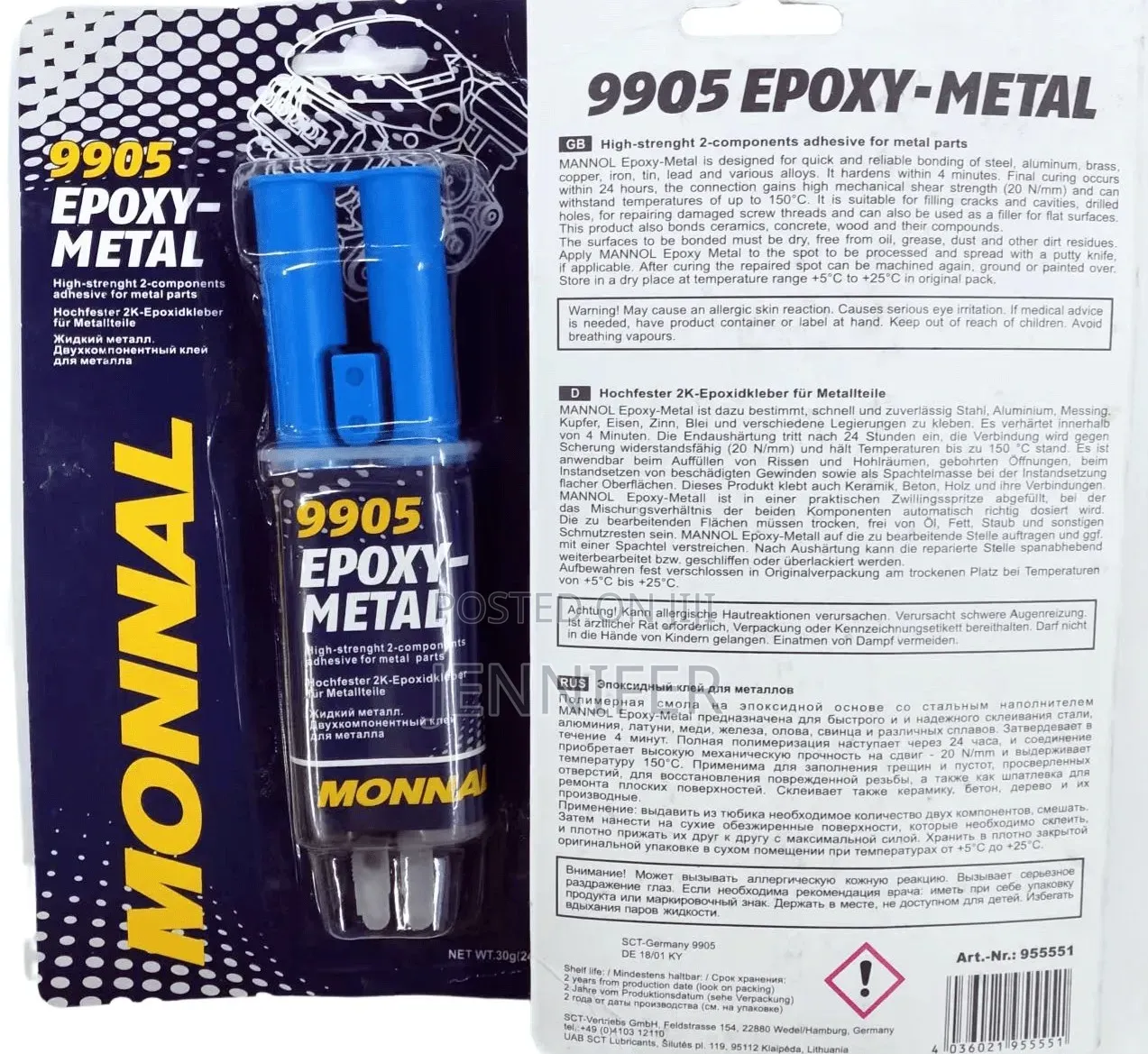 Mannol 9905 Epoxy-Metal Glue