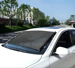 Retractable Suction-Cup Roller Car Sunshade