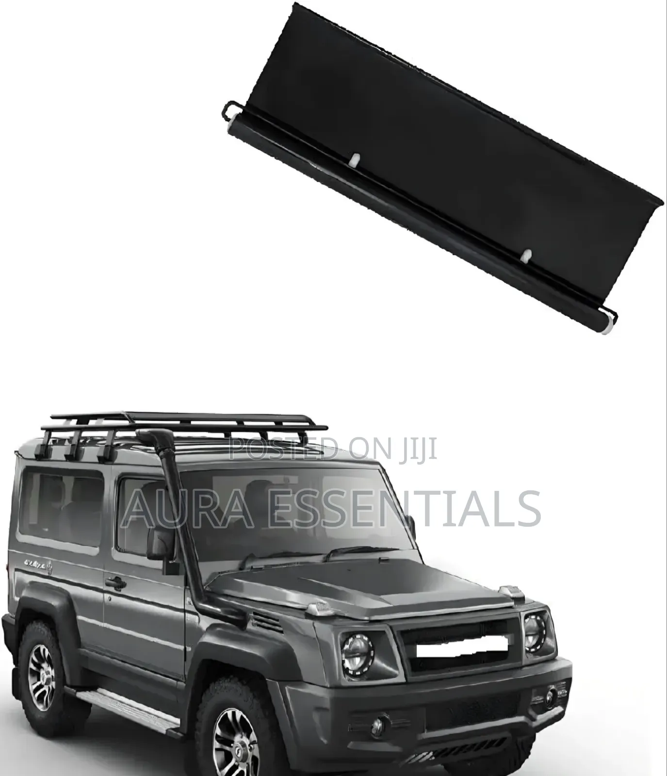 Retractable Suction-Cup Roller Car Sunshade