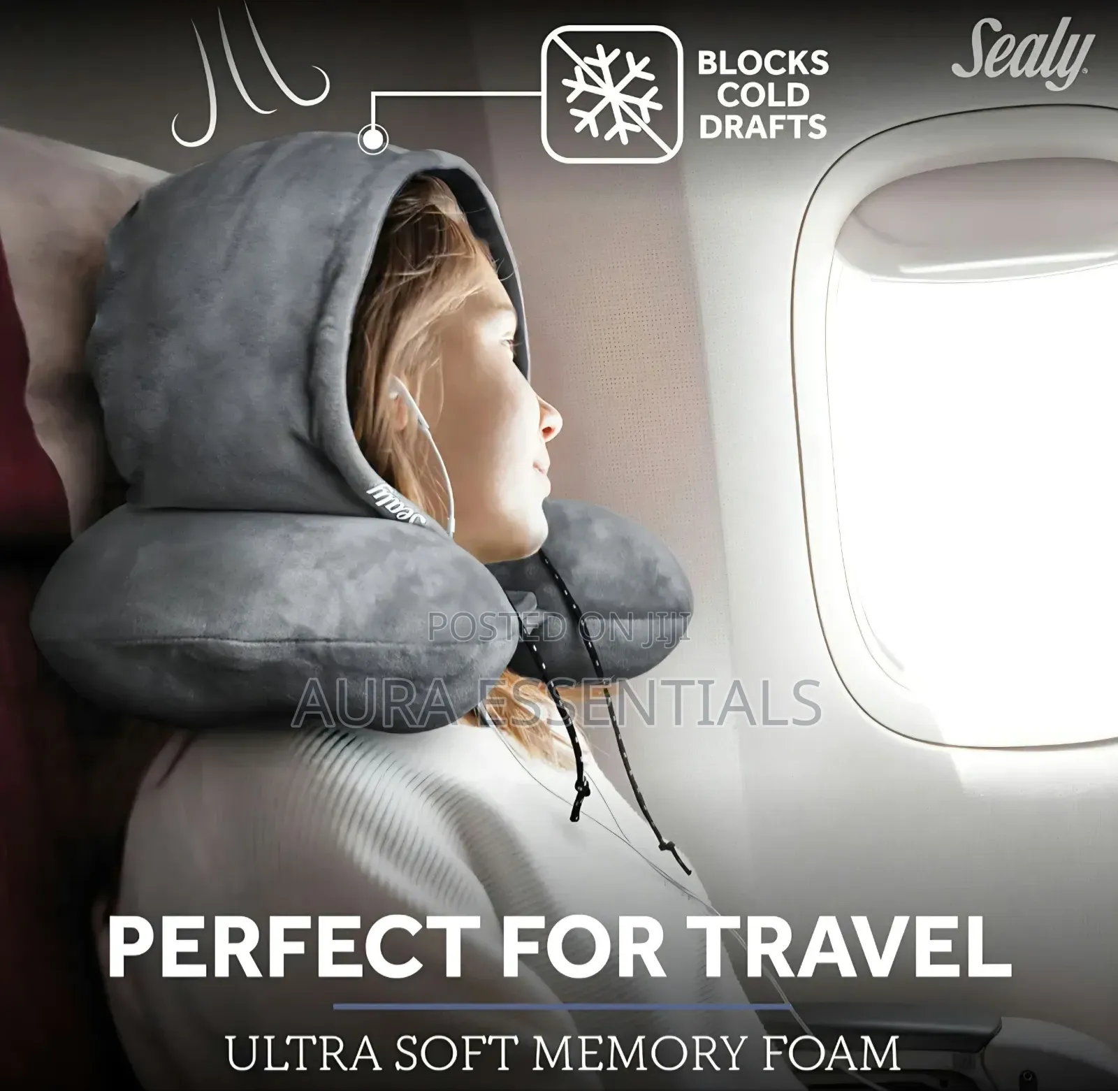 Hoodie Travel Pillow With Soft Memory Foam