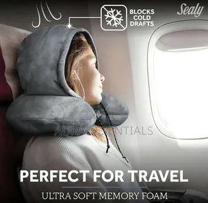Hoodie Travel Pillow With Soft Memory Foam