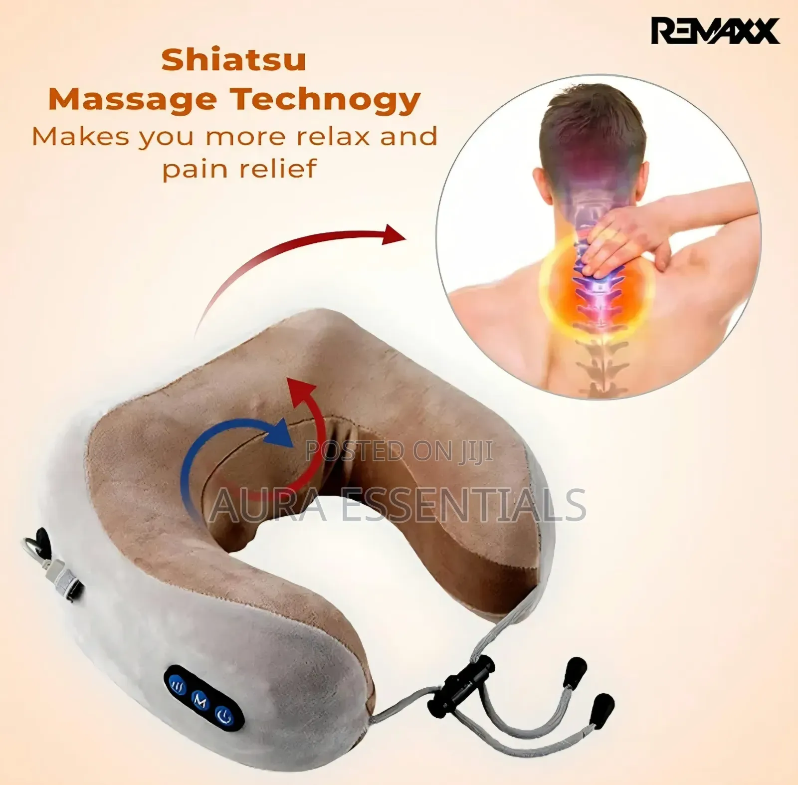 U-Shaped Electric Neck Massage Pillow