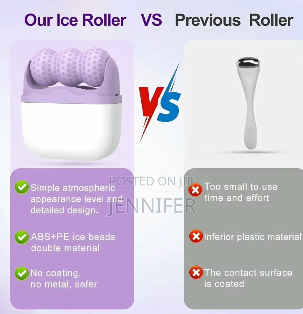 2-in-1 Dual-Sided Ice Face Roller Massager