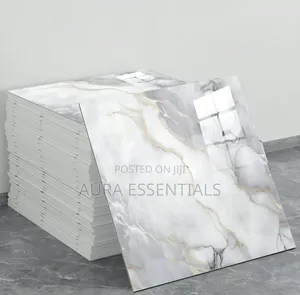 4pc Self-Adhesive PVC Tile Stickers With a High-Gloss Finish(60cm×60cm