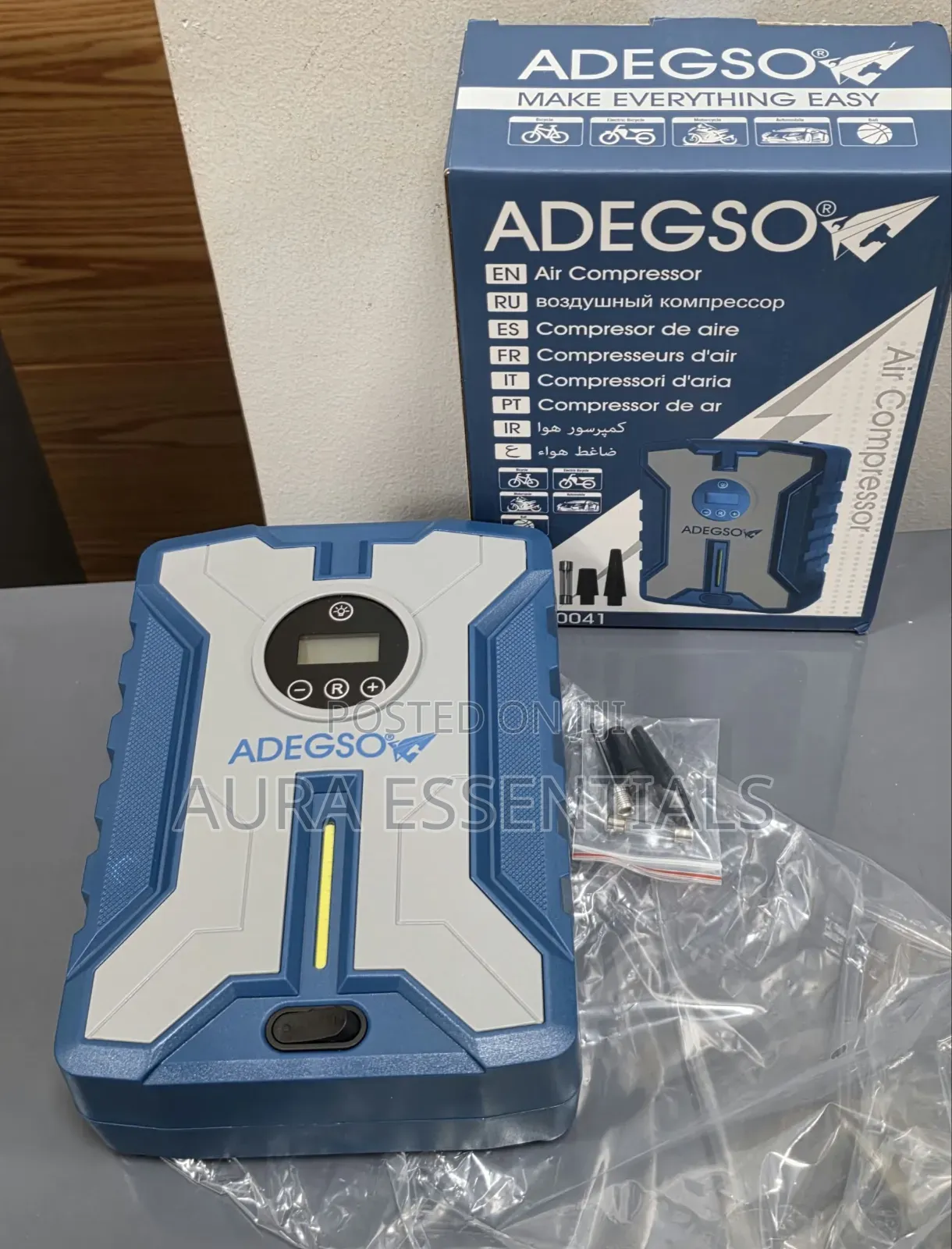 12V Adegso Digital Portable Air Inflator