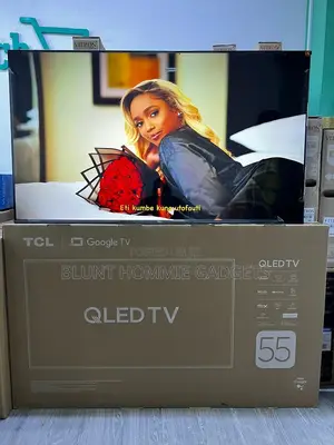 A 55-Inch TCL 4k Uhd Smart  TV.