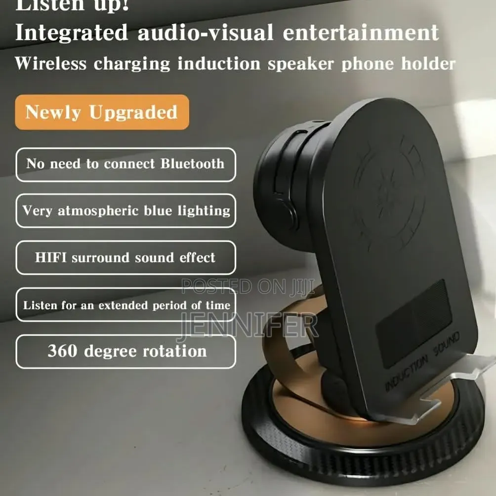 5-in-1 Wireless Induction Speaker Phone Holder