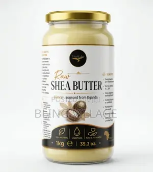 Raw Shea Butter 100% (Grade A) Nilotic 1kg Family Size Glass