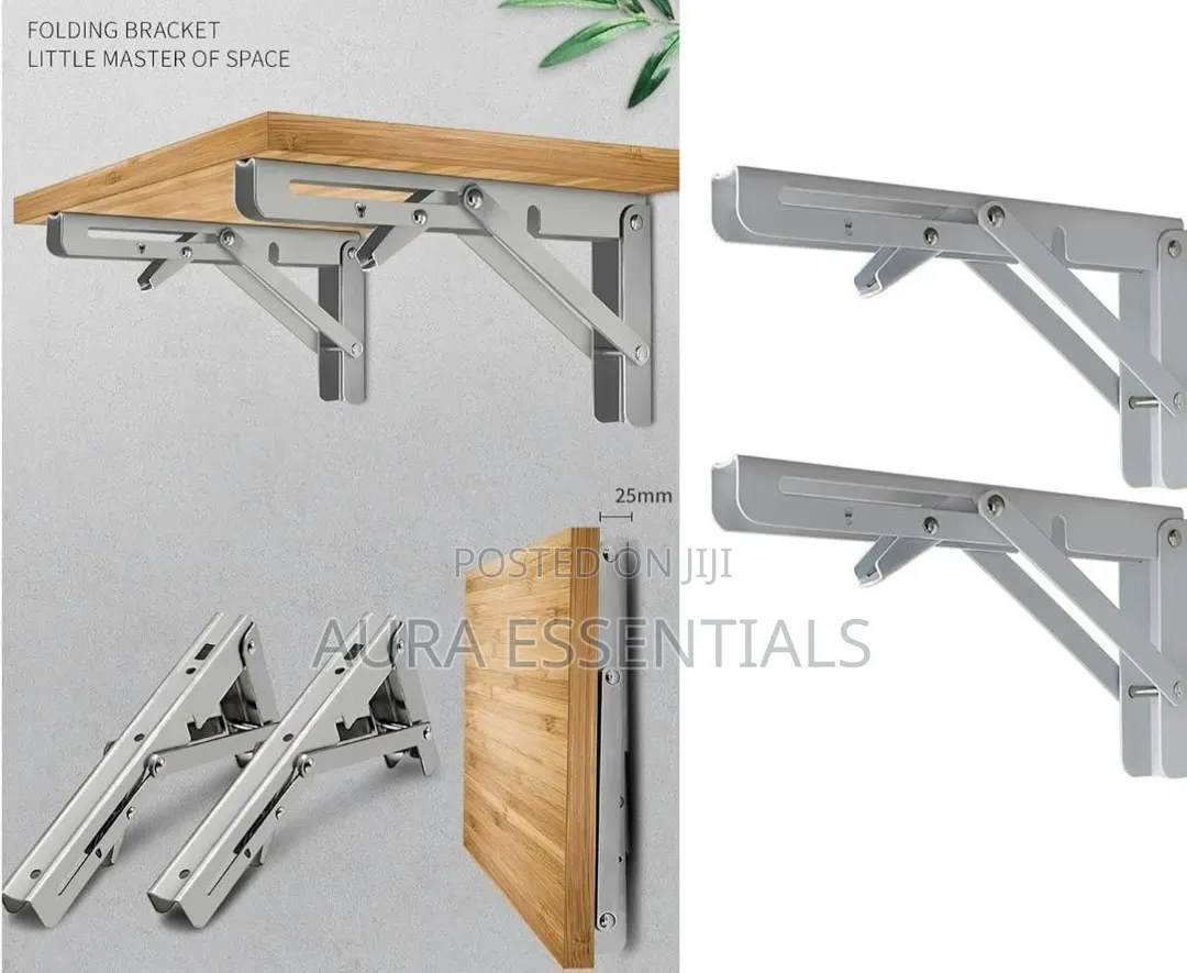 18" Heavy-Duty Folding Shelf Brackets
