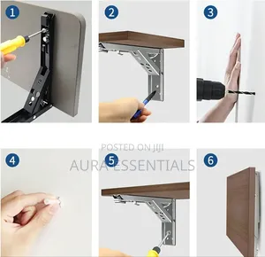 18" Heavy-Duty Folding Shelf Brackets