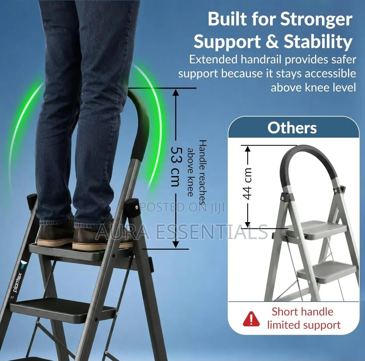 6 Steps Foldable Ladder With Anti-Skid Wide Steps