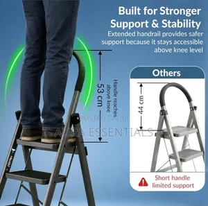 6 Steps Foldable Ladder With Anti-Skid Wide Steps
