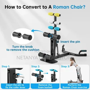 3in1 Deep Squat Machine With Roman Chair Function
