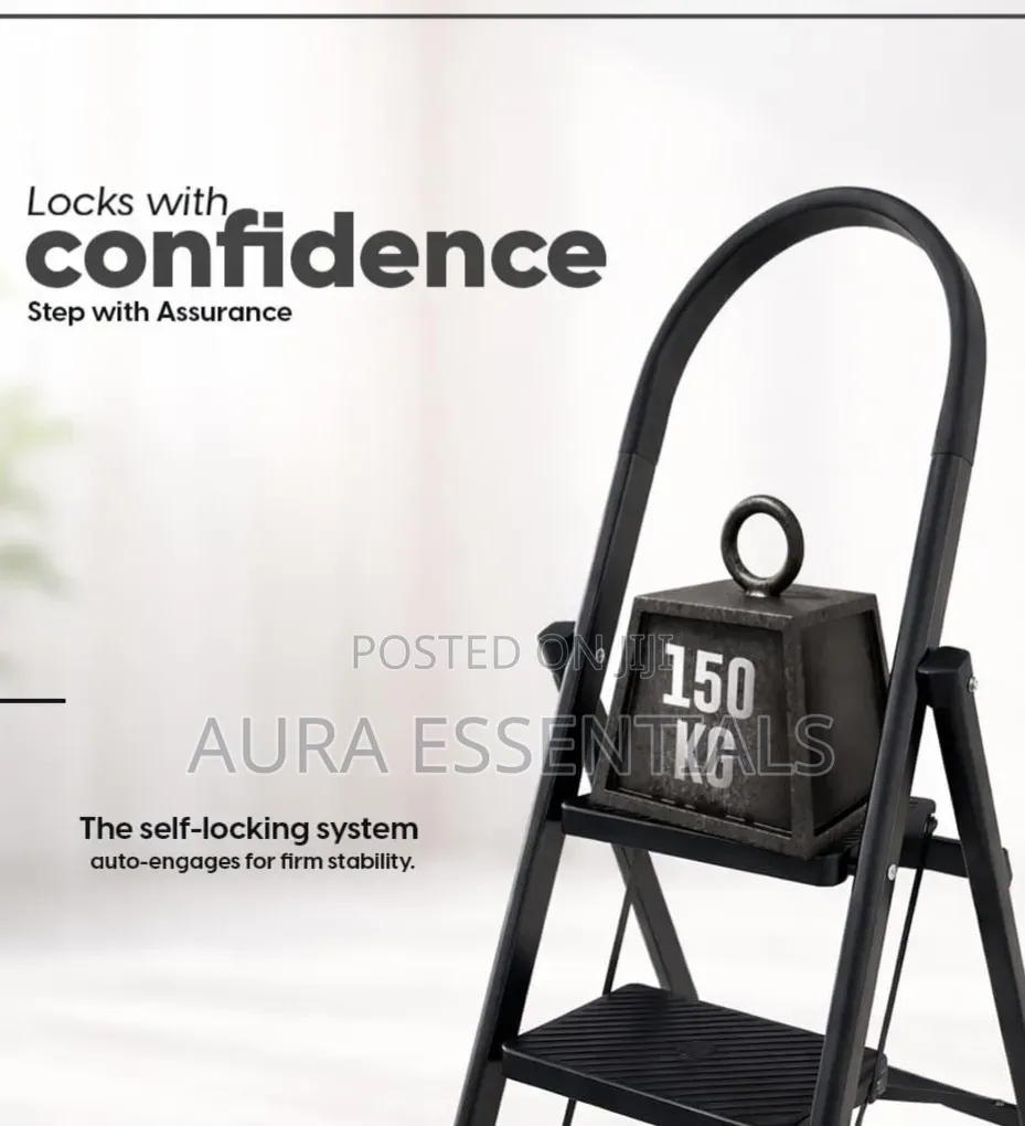 6 Steps Foldable Ladder With Anti-Skid Wide Steps