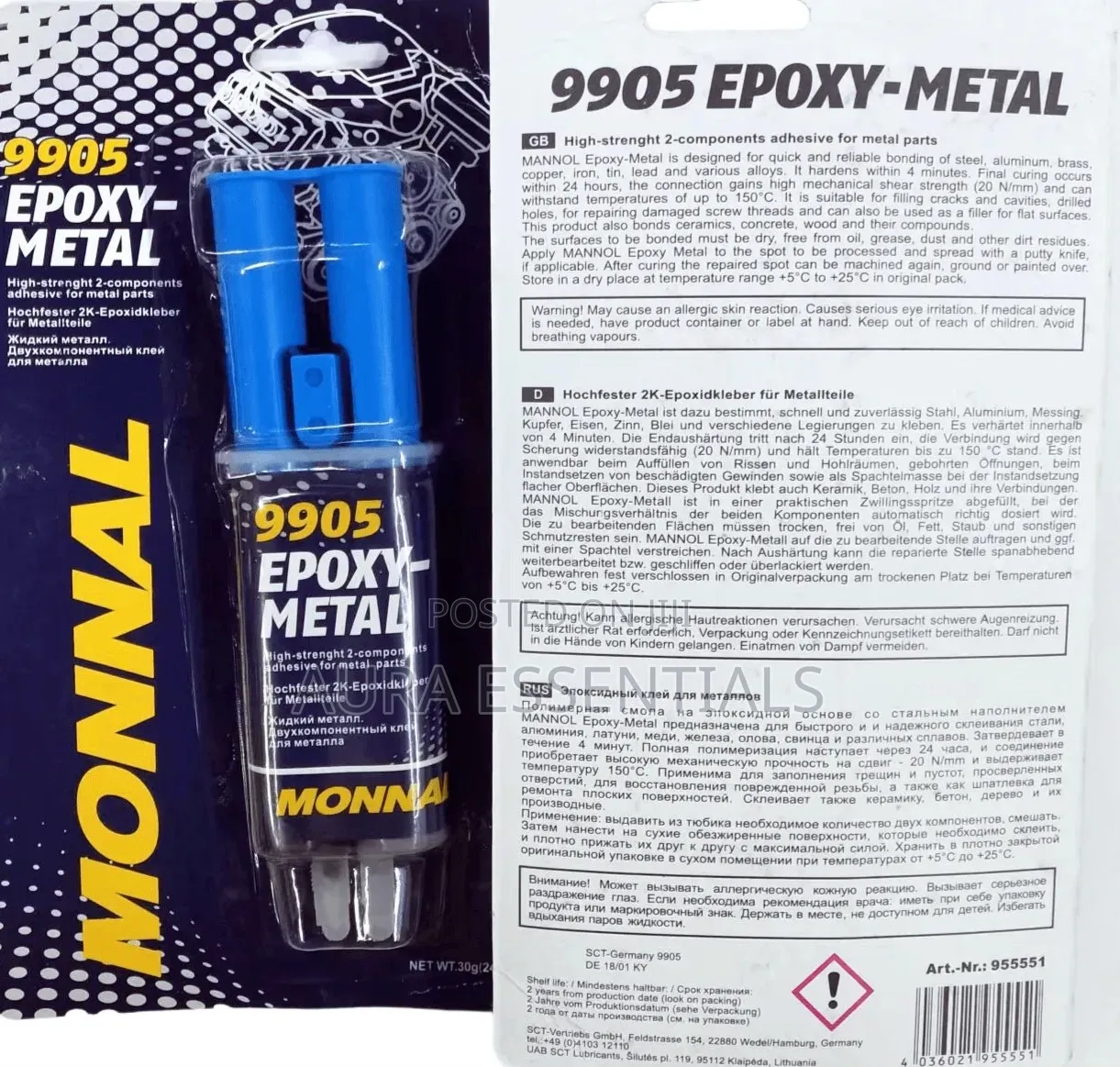 Mannol 9905 Epoxy-Metal Glue