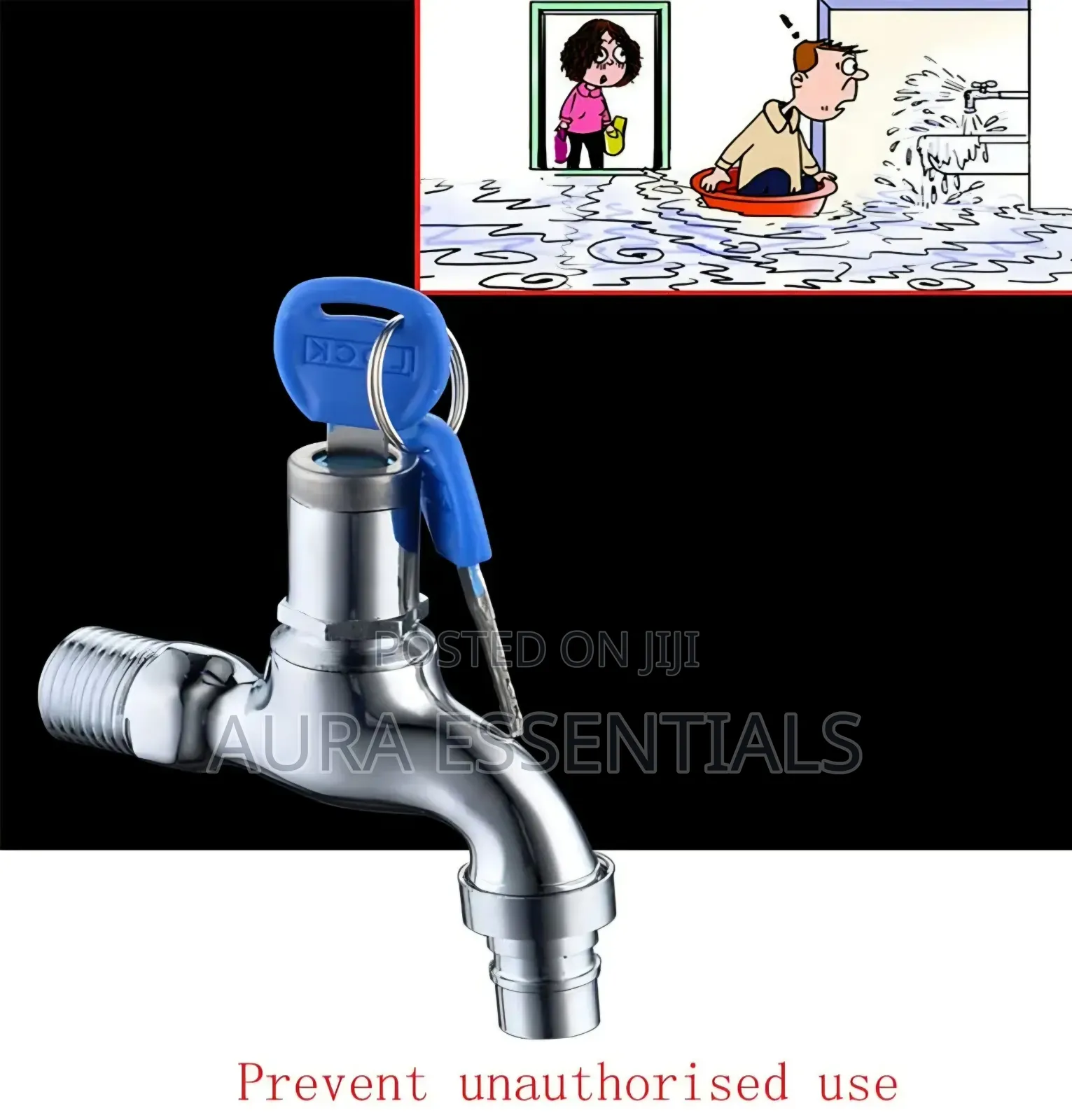 Lockable Water Tap With Keys