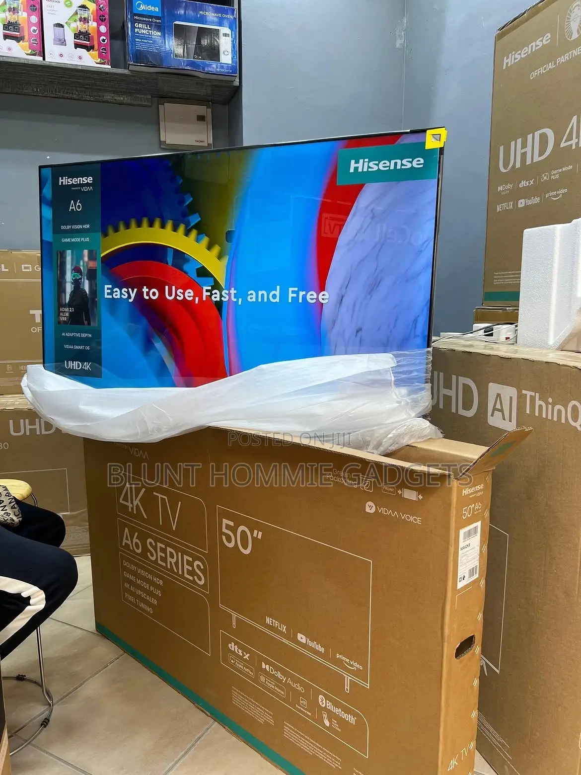 Hisense 50-Inch 4k Uhd Smart TV A6