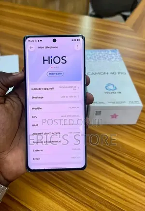 New Tecno Camon 40 Pro 5G 256 GB Silver