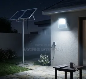 300W Dual Panel Solar Flood Light With Remote Control