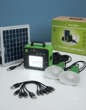 6W Portable Solar Lighting System With Multi-Device Phone Charger