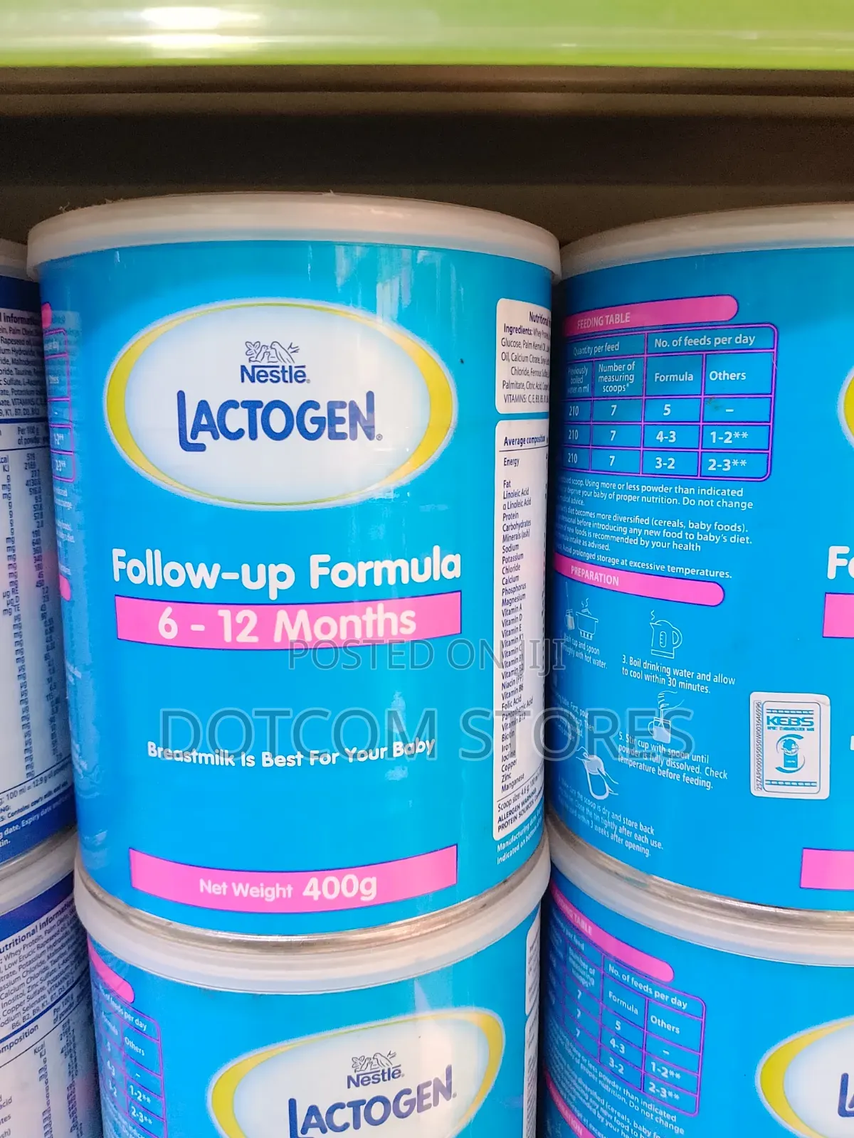 Nestle Lactogen Infant Formula Milk Powder Stage 1 400g