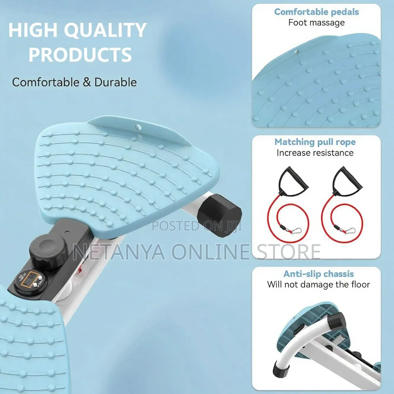 Waist Twisting Machine With Resistance Belts
