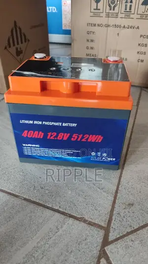 40Ah 12.8V LiFePO4 Solar Battery 512Wh With USB & DC Output