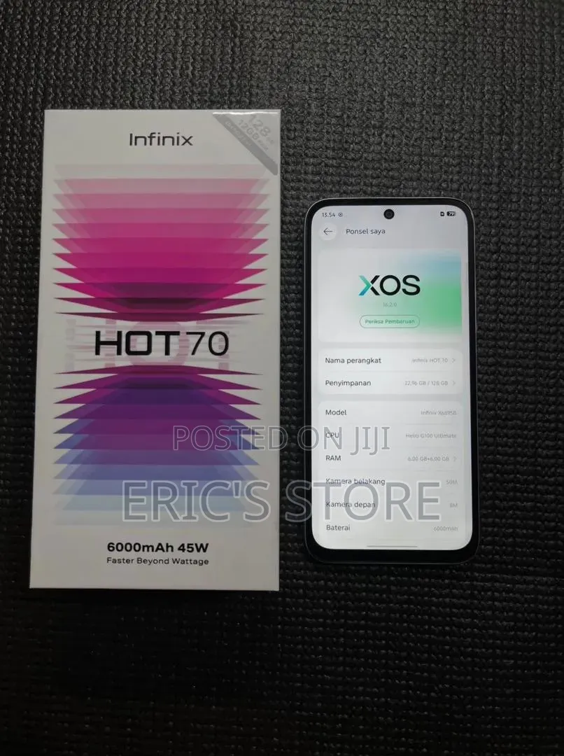 New Infinix Hot 70 256 GB Silver