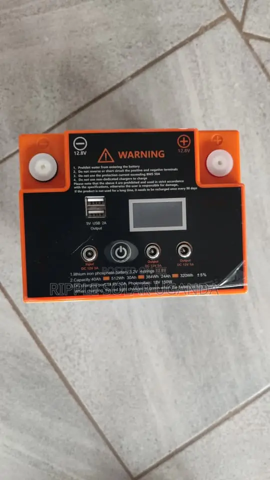 24Ah 12.8V LiFePO4 Solar Battery 307Wh With USB & Display