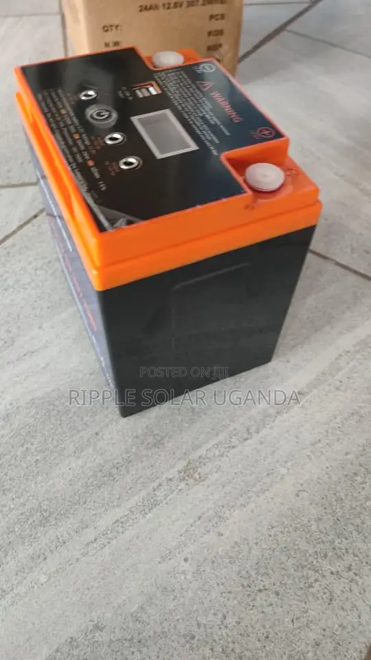 24Ah 12.8V LiFePO4 Solar Battery 307Wh With USB & Display