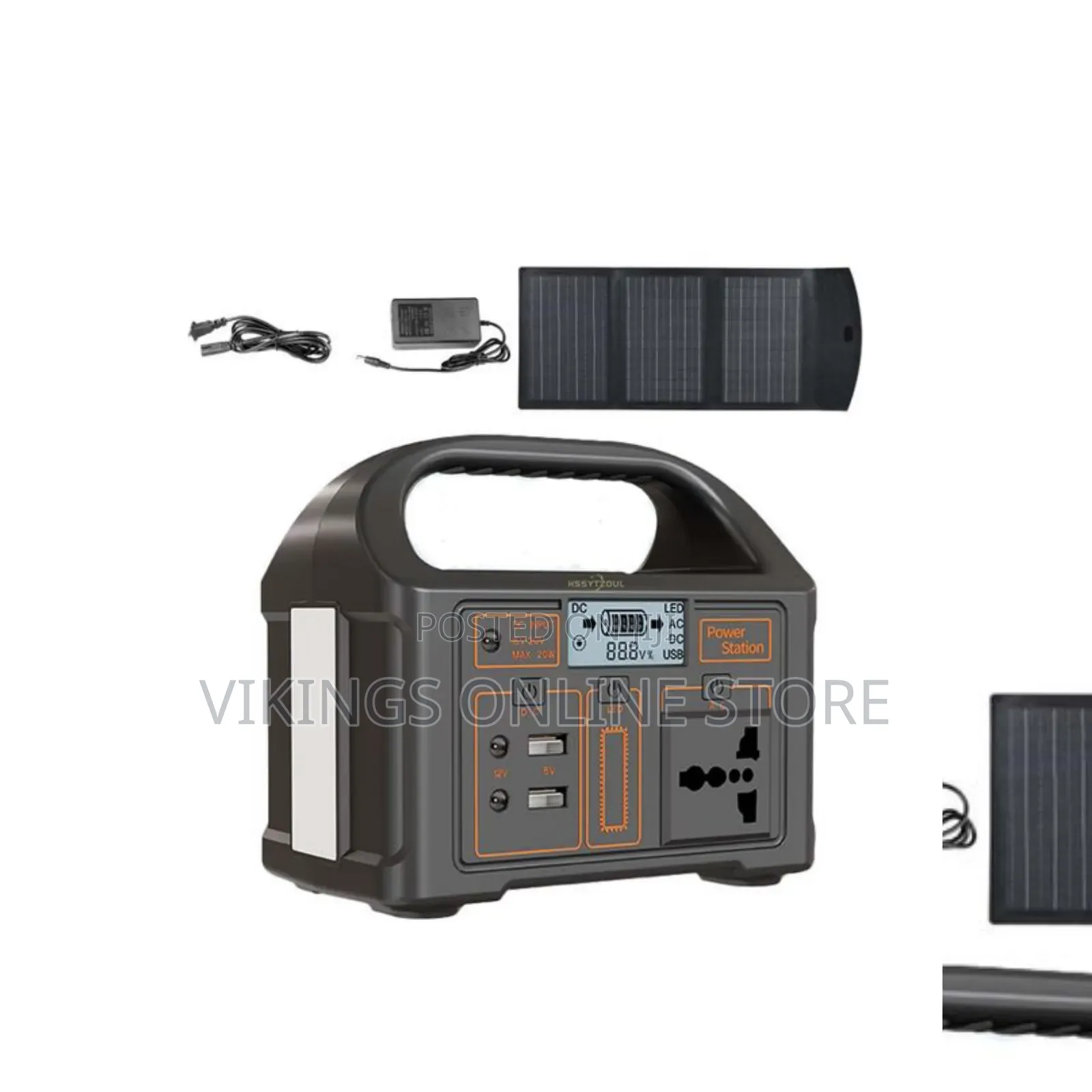 Generic 100W–150W Portable Power Station an LCD Screen AC/DC Output