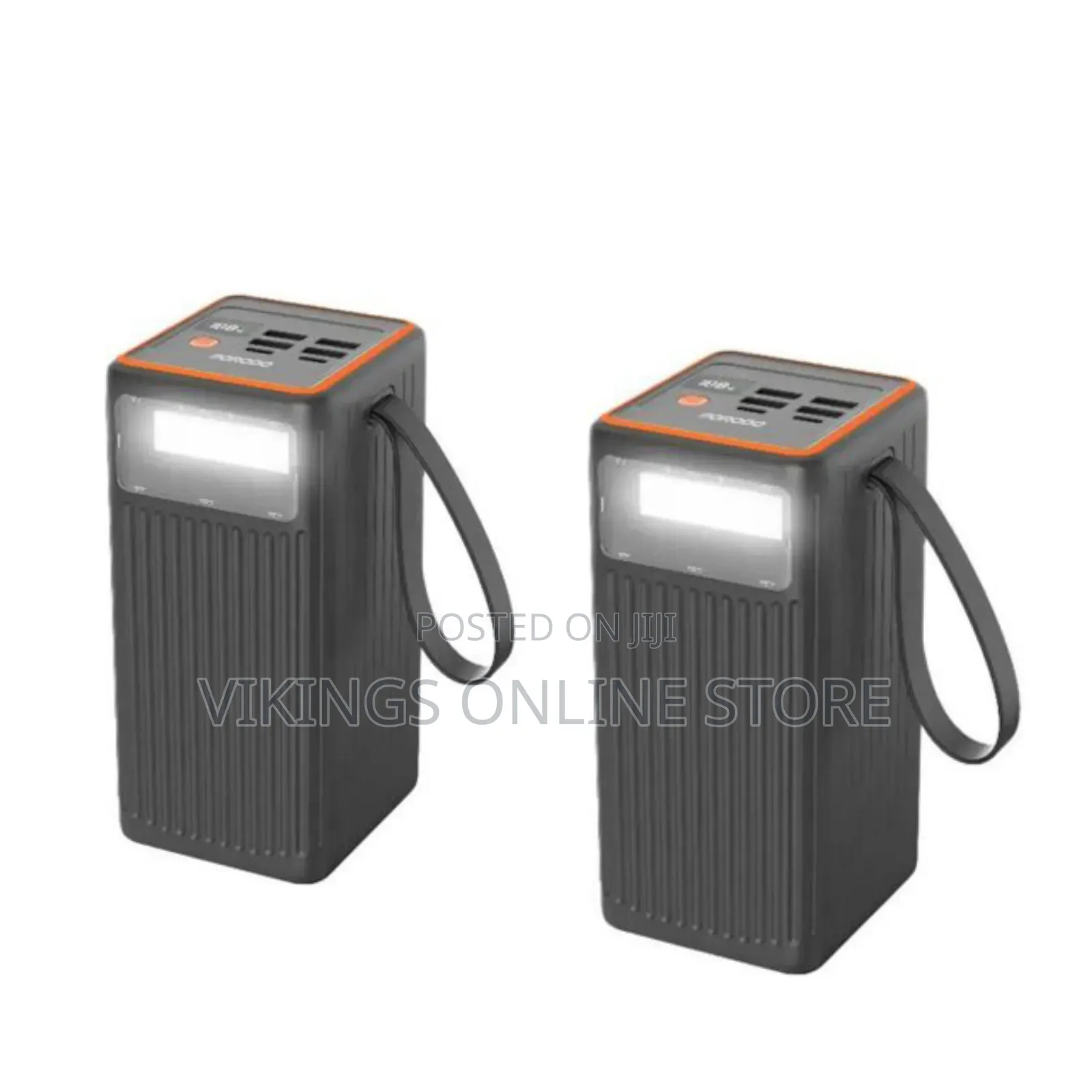 60000mAh 65W Power Bank a Vertical Ribbed Texture Built-in LED Display